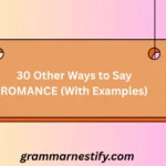 Other Ways to Say ROMANCE