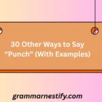 Other Ways to Say “Punch”