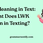 LWK Meaning in Text