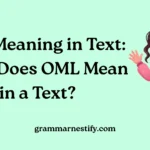 OML Meaning in Text