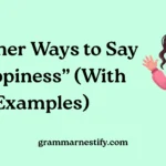 Other Ways to Say “Happiness”