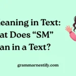 SM Meaning in Text